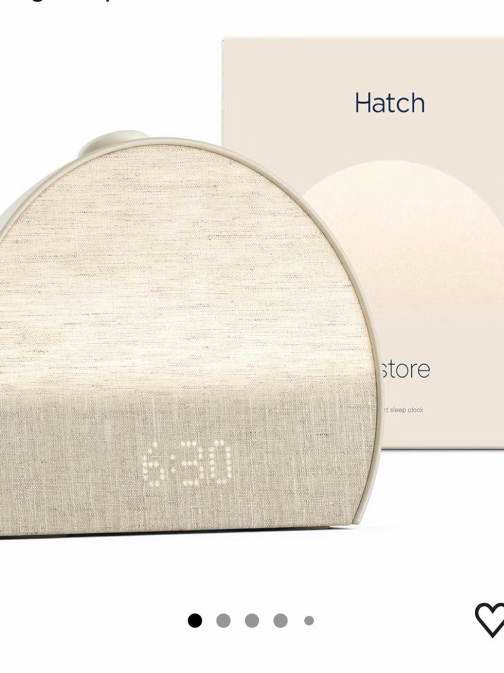 Hatch Restore Alarm Clock in Light Putty